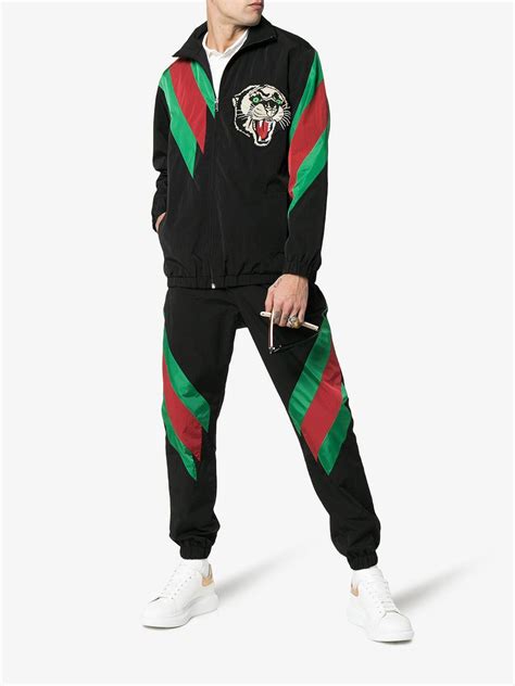 gucci angry tiger tracksuit|Gucci tiger logos.